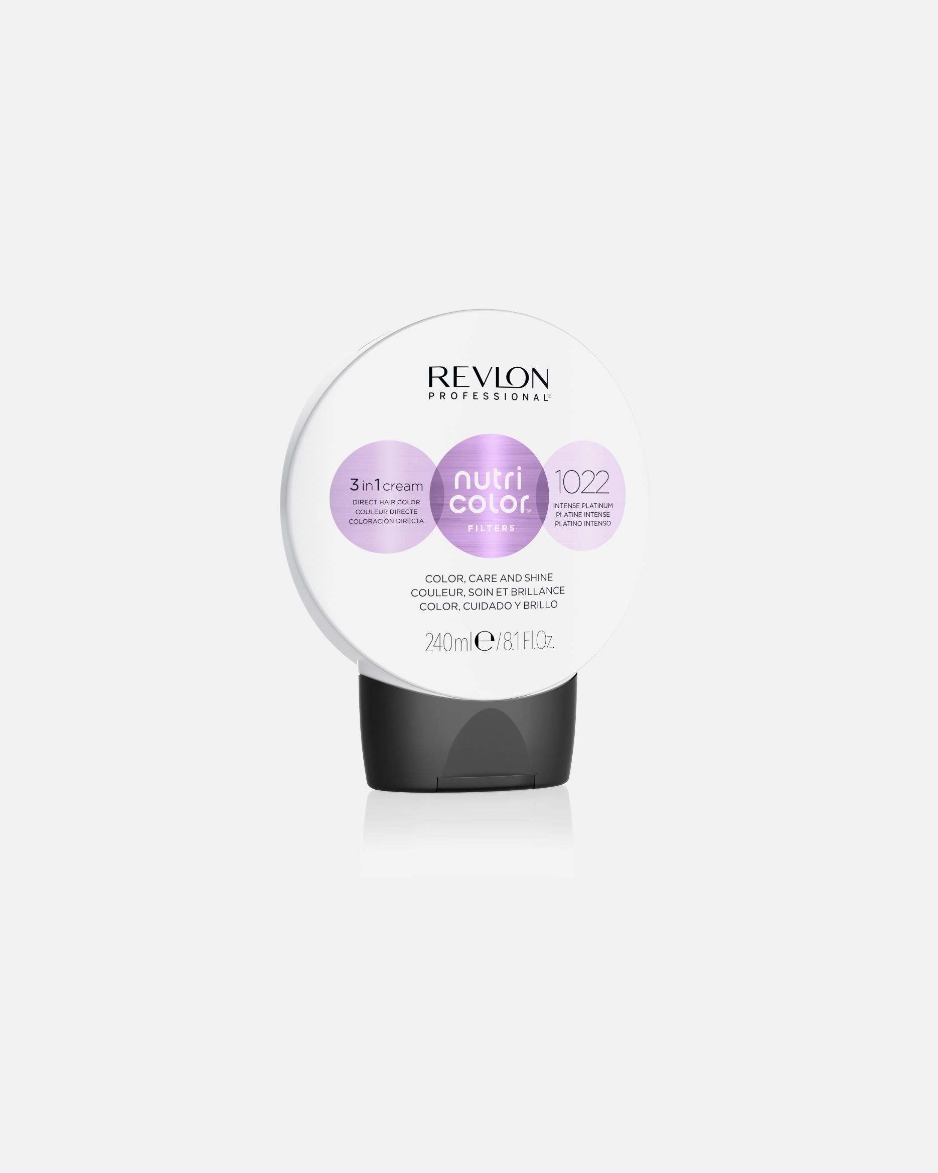 Farba do włosów dla Unisex Revlon Professional Nutri Color 3 in 1 Cream Nr. 1022 1022 - INTENSE PLATINUM