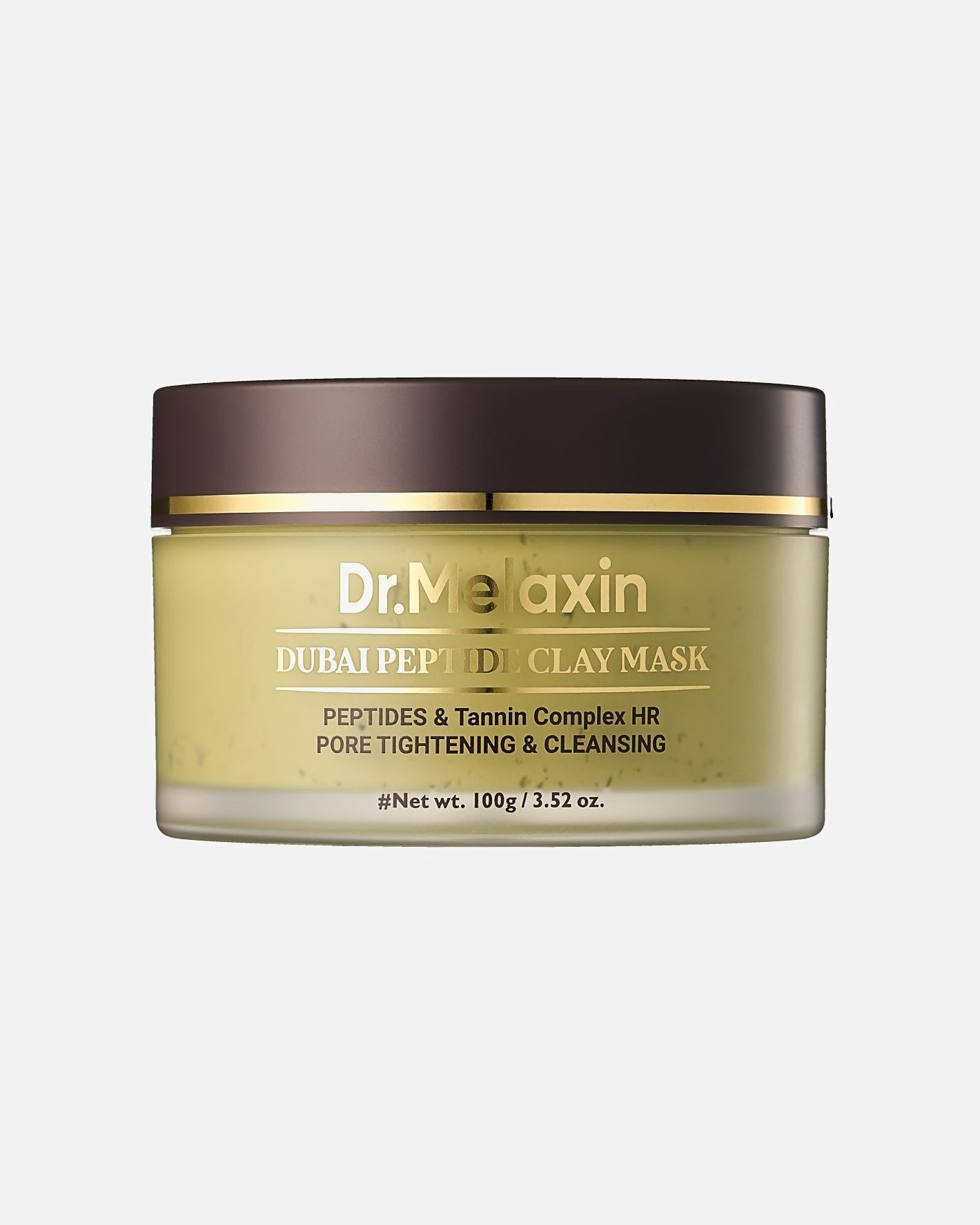 Maska błotna dla Unisex DR. MELAXIN Default Brand Line DUBAI PEPTIDE CLAY MASK - Oczyszczająca maska z glinką redukująca nadmiar sebum 100 g