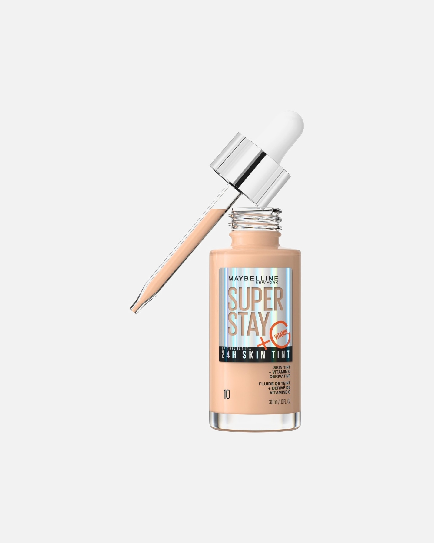 Podkład dla Unisex Maybelline Maybelline New York SUPER STAY 24H SKIN TINT 5.5 długotrwały podkład rozświetlający 10 - IVORY