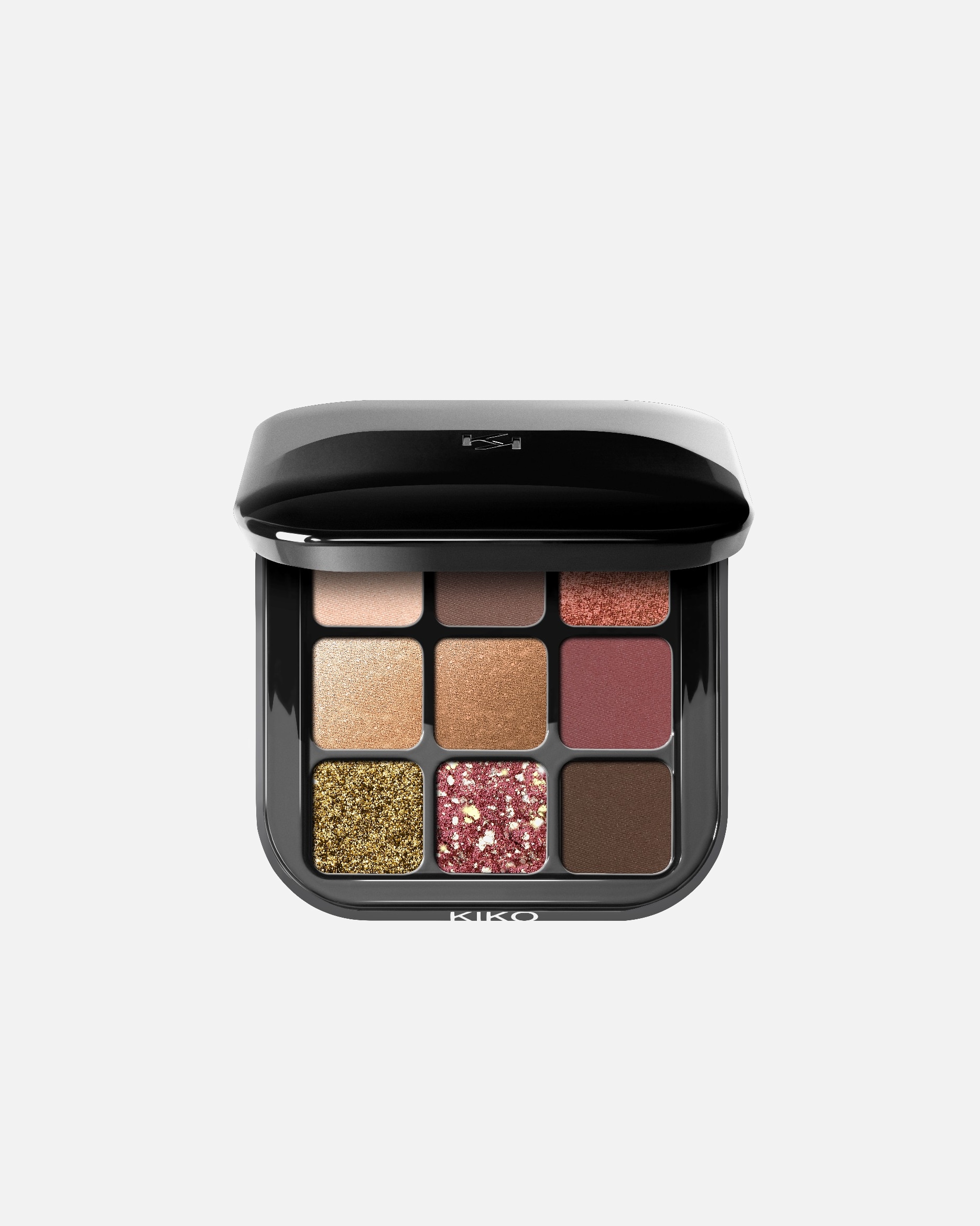 Cień do powiek dla Unisex KIKO Milano Default Brand Line Glamour Multi Finish Eyeshadow Palette 03 - BURGUNDY NOTES