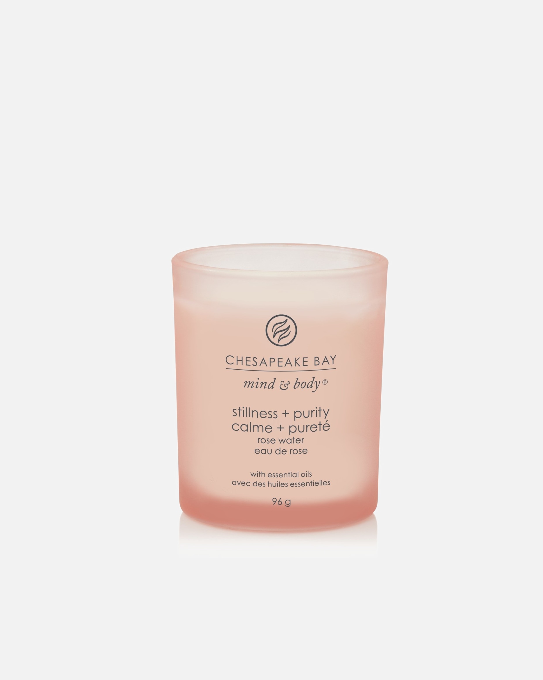 Świeca dla Unisex Chesapeake Bay STILLNESS & PURITY (ROSE WATER) 96 g