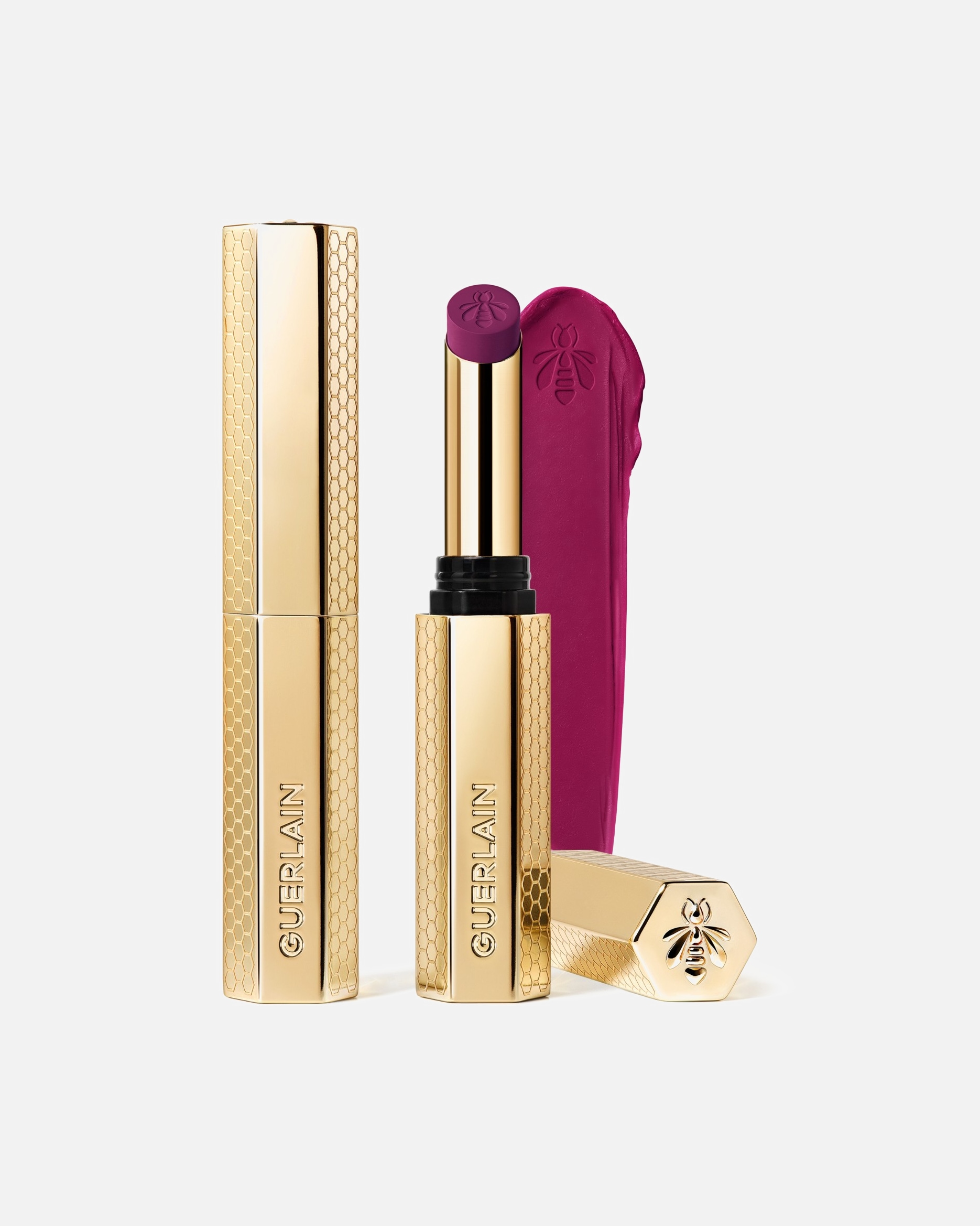 Pomadka do ust w sztyfcie dla Unisex Guerlain KissKiss Intensywna pomadka z dodatkiem miodu 837 DEEP IRIS