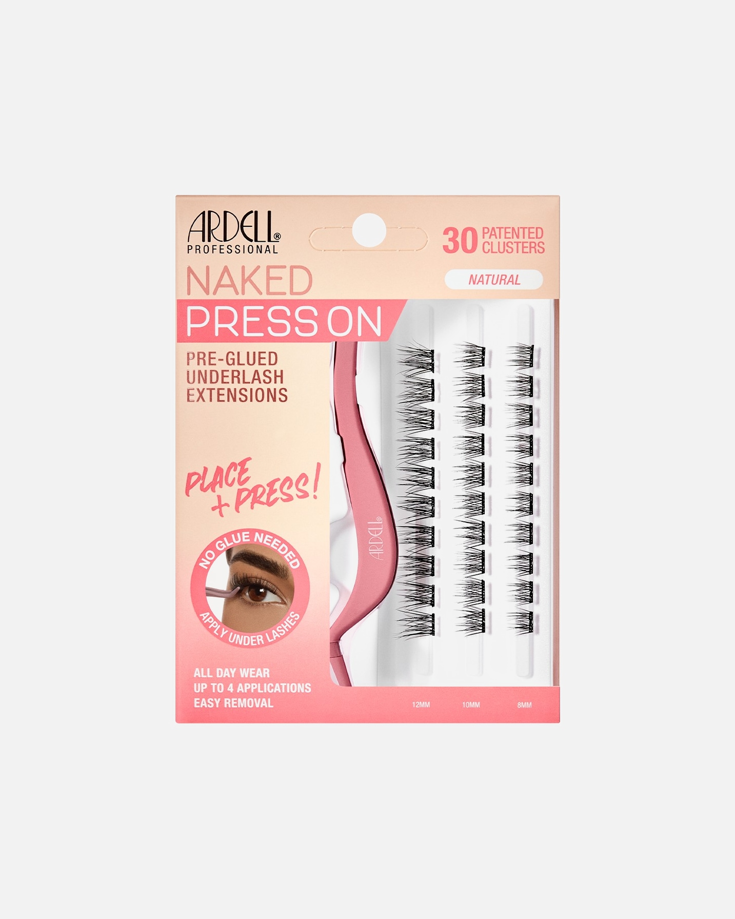 Sztuczne rzęsy dla Unisex Ardell Naked Lashes Press On Natural 1 Piece