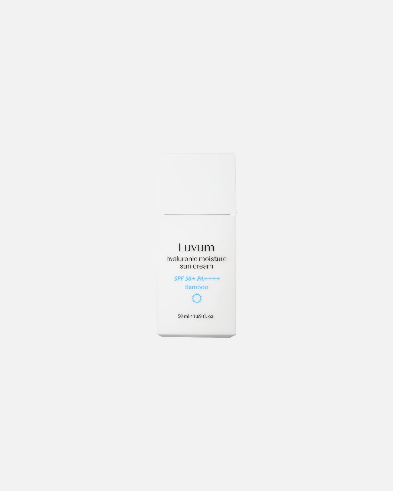 Krem przeciwsłoneczny do twarzy dla Unisex Luvum BAMBOO HYALURONIC MOISTURE SUN CREAM SPF 50+ PA++++ 50 ml