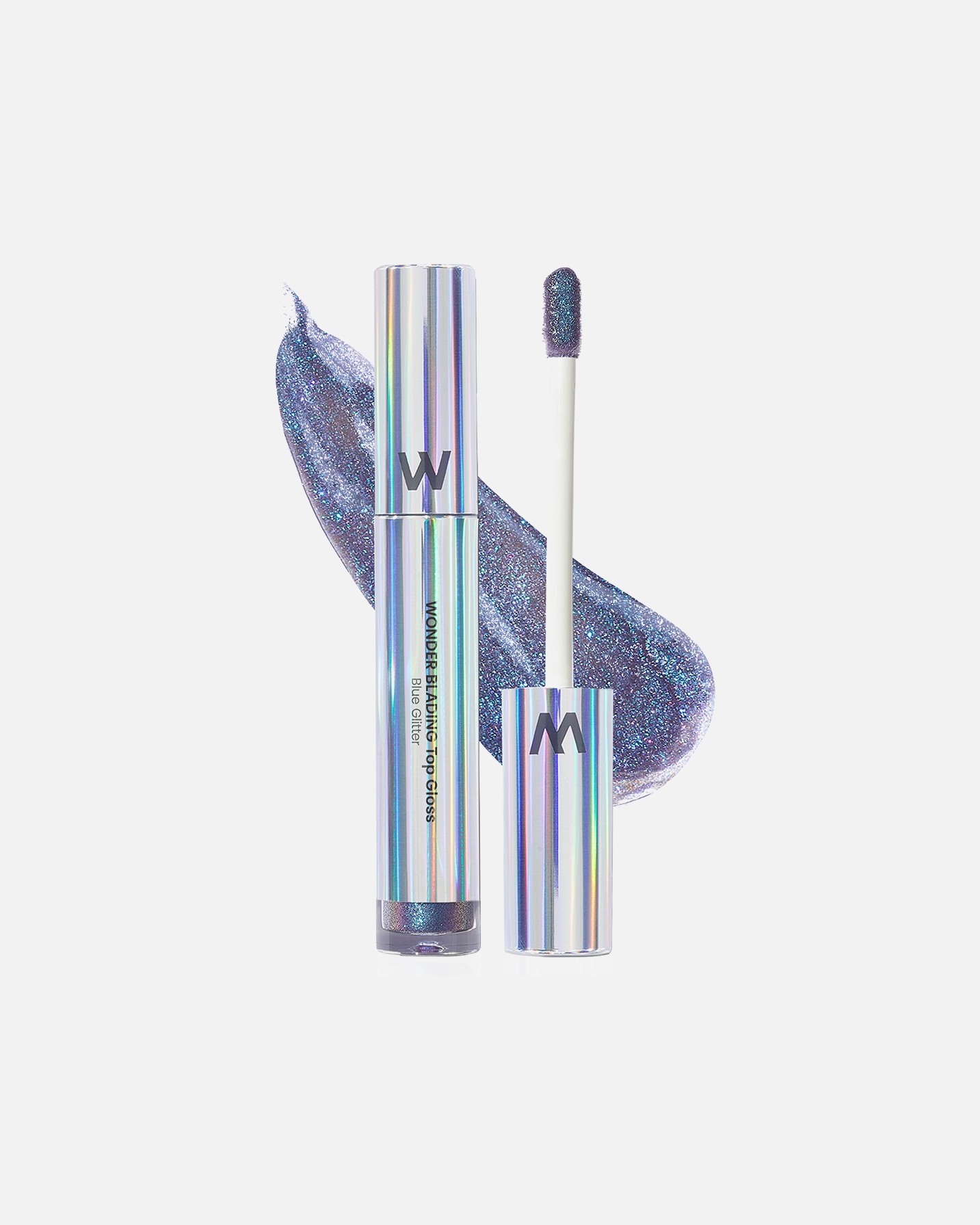 Błyszczyk do ust dla Unisex WONDERSKIN Default Brand Line WONDER BLADING TOP GLOSS BLUE GLITTER