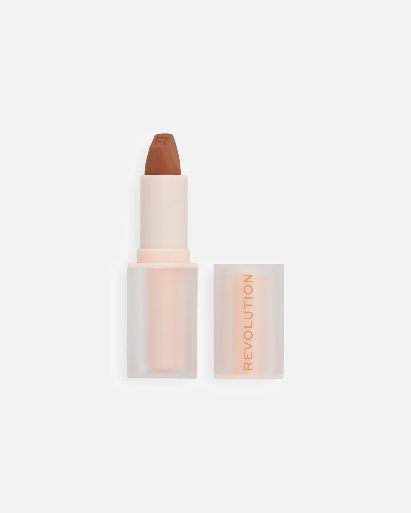 Pomadka do ust w sztyfcie dla Unisex REVOLUTION Lip Allure Satynowa pomadka do ust Brunch Pink Nude BROWN