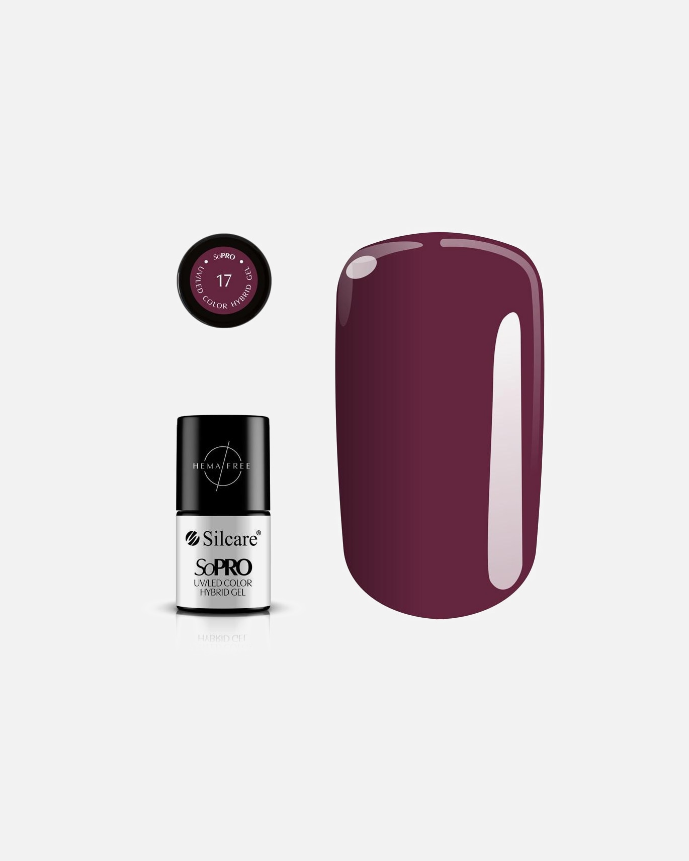 Żel do paznokci dla Unisex Silcare SoPro UV/LED Color Hybrid Gel 17