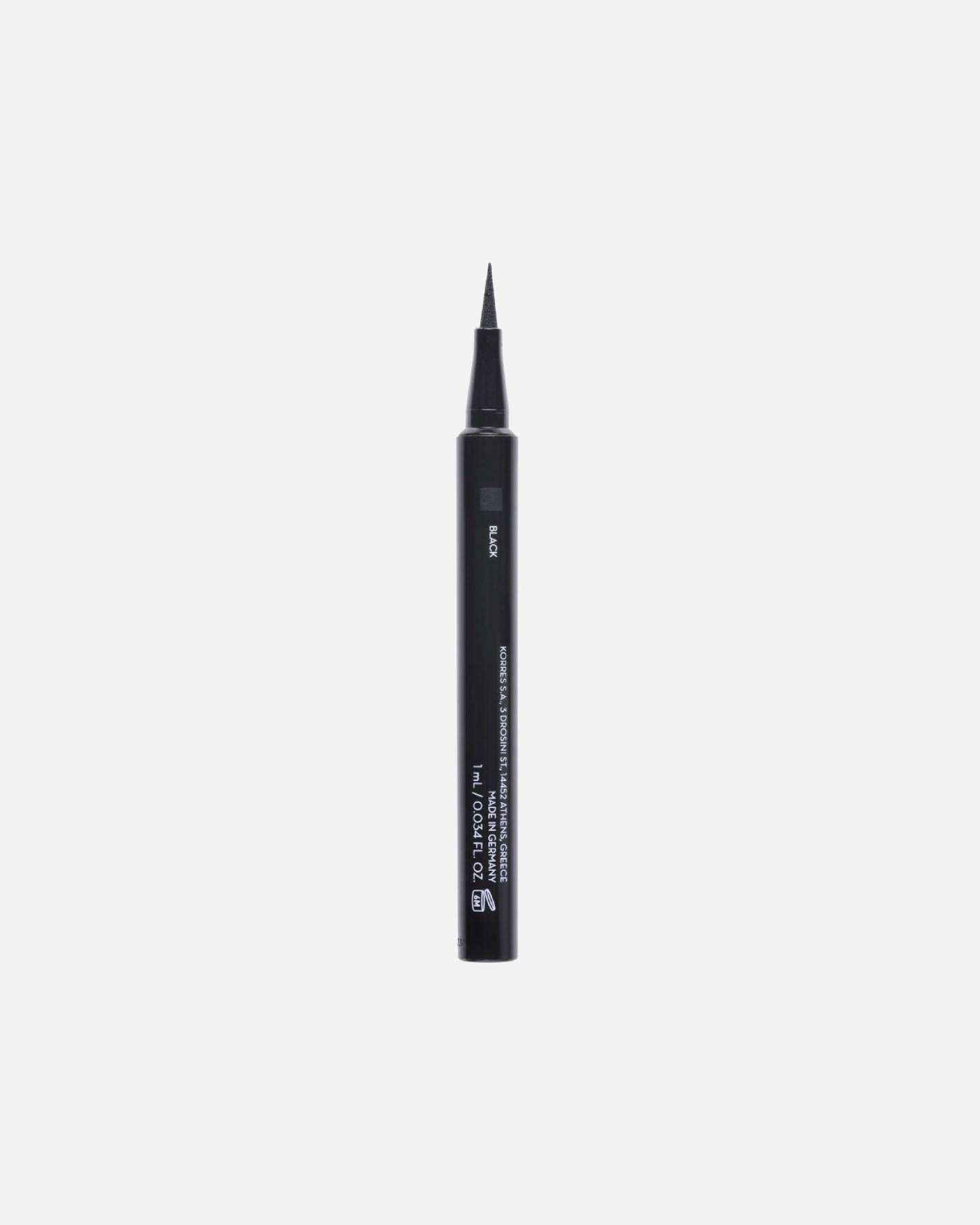 Eyeliner dla Unisex KORRES Liquid Eyeliner Pen 1 - BLACK