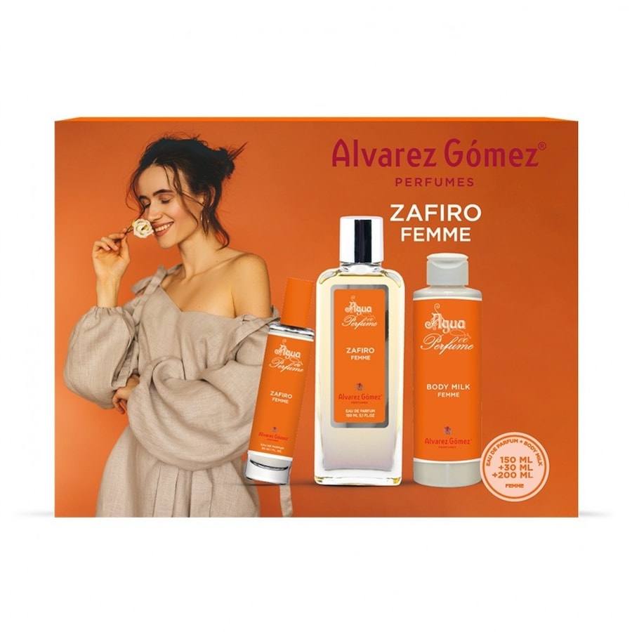 Alvarez Gomez - zawierający wodę perfumowaną „Zafiro” i mleczko do ciała zapachowy 1 ct Damski