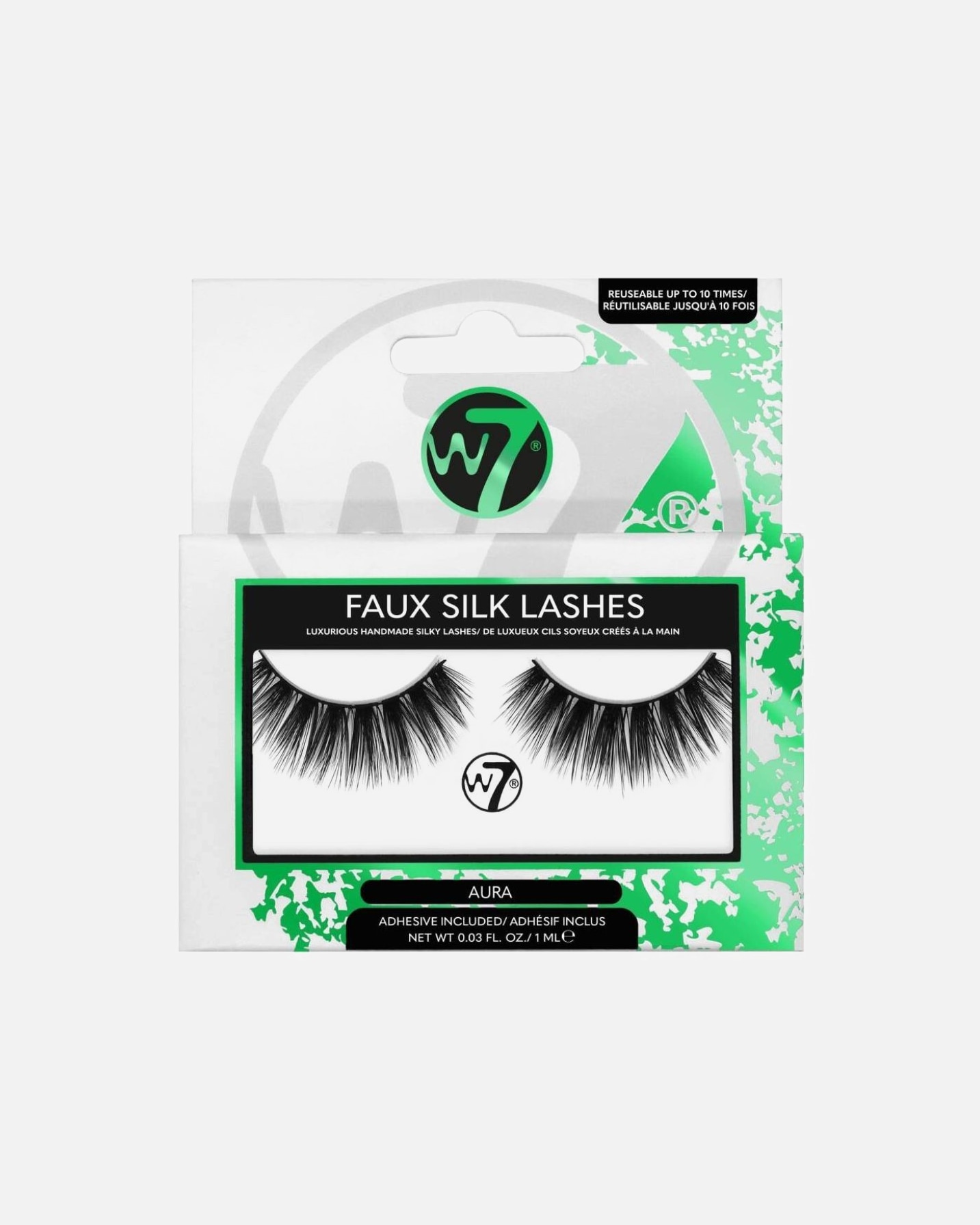 Sztuczne rzęsy dla Unisex W7 3D Faux Silk Lashes SZTUCZNE RZĘSY Aura 1 ml