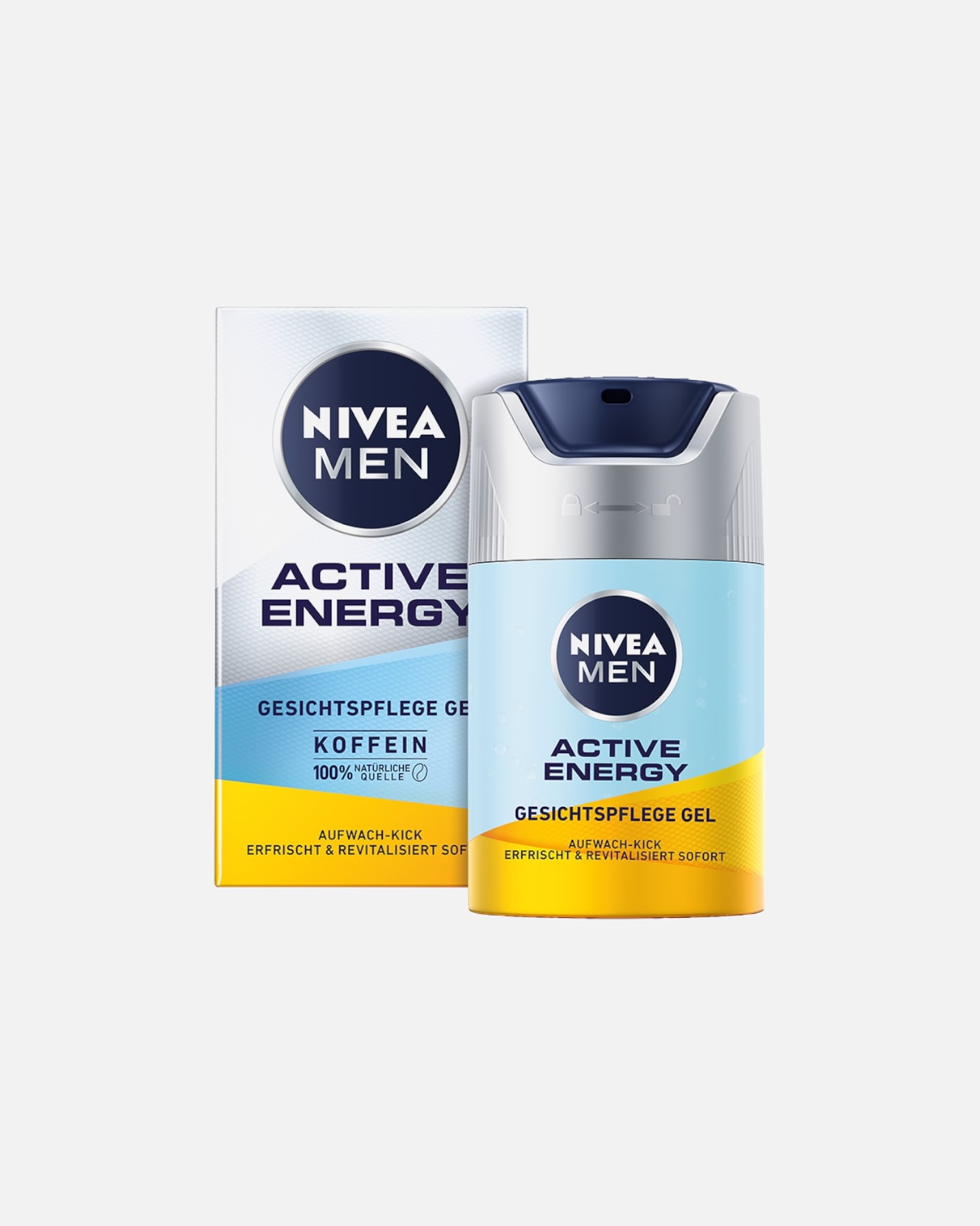 Pięlęgnacja Anti-Aging dla Mężczyzna NIVEA MEN MEN Active Enery Odświeżający żel do twarzy dla mężczyzn 50 ml