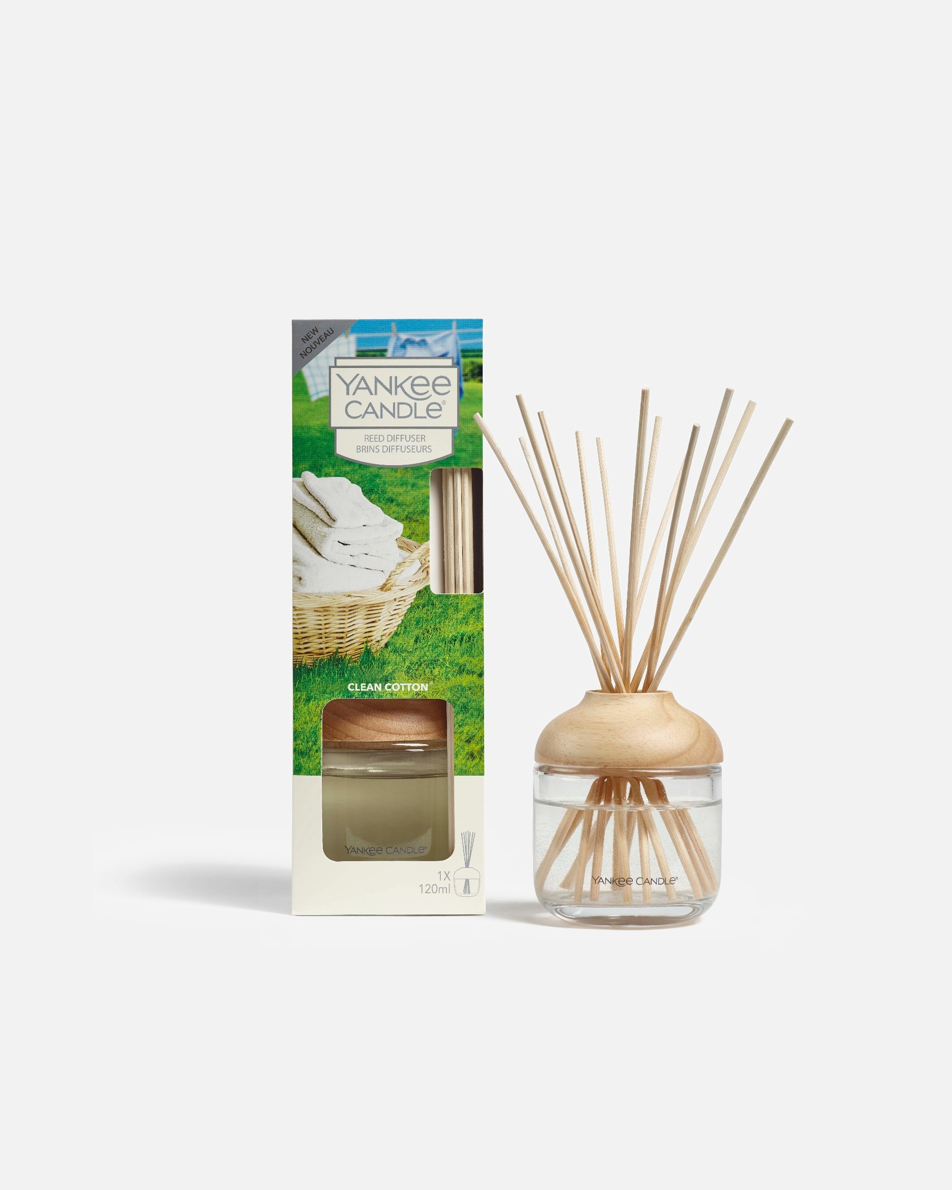 Zapach do pomieszczeń dla Unisex YANKEE CANDLE Reed Diffuser Clean Cotton