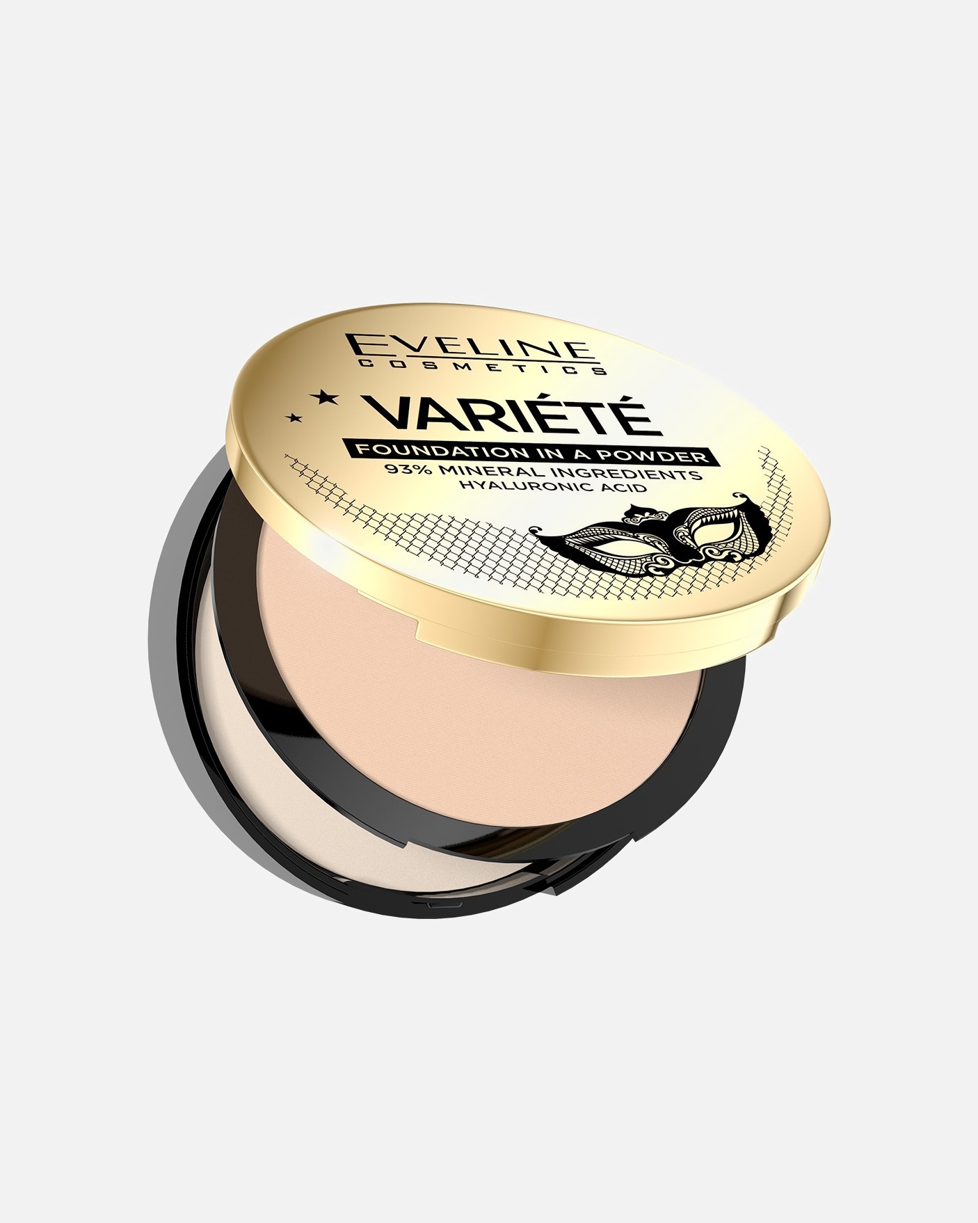 Puder dla Unisex Eveline Cosmetics Variété Mineralny podkład w kompakcie, nr 01 Light NR 01 - LIGHT