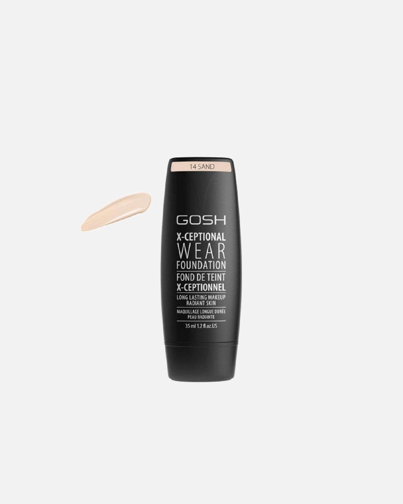 Podkład dla Unisex Gosh Copenhagen X-Ceptional Wear Foundation Long Lasting Makeup 14 Sand