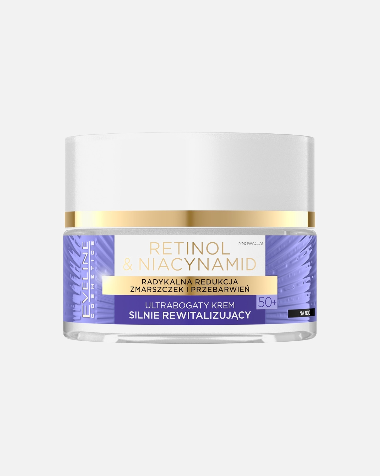 Krem do twarzy dla Unisex Eveline Cosmetics Retinol&Niacynamid Ultrabogaty krem silnie rewitalizujący na noc 50+ 50 ml