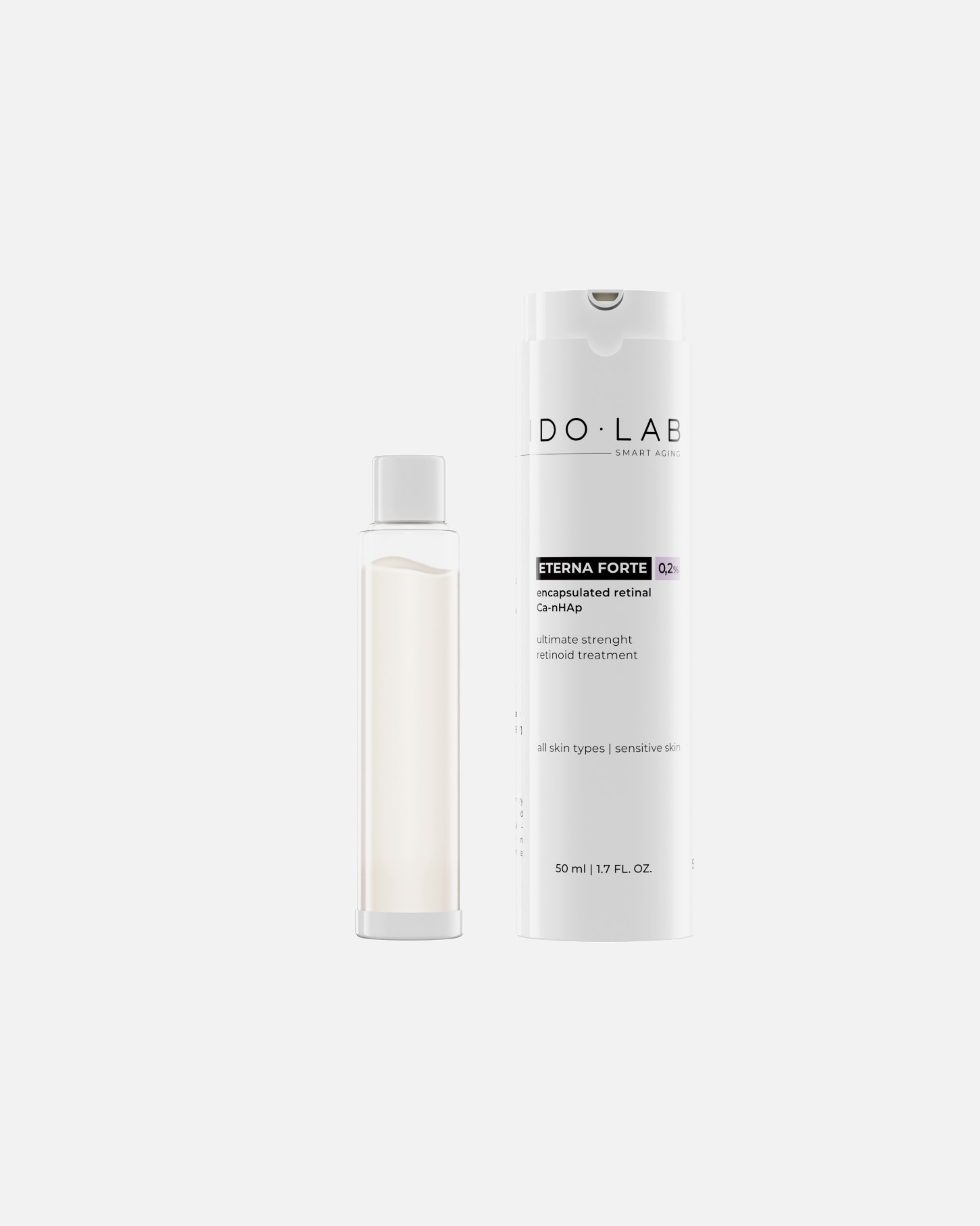 Serum anti-aging dla Unisex Ido Lab ETERNA FORTE 0,2% Korygująco-regenerujące serum z retinalem 50 ml - Refill