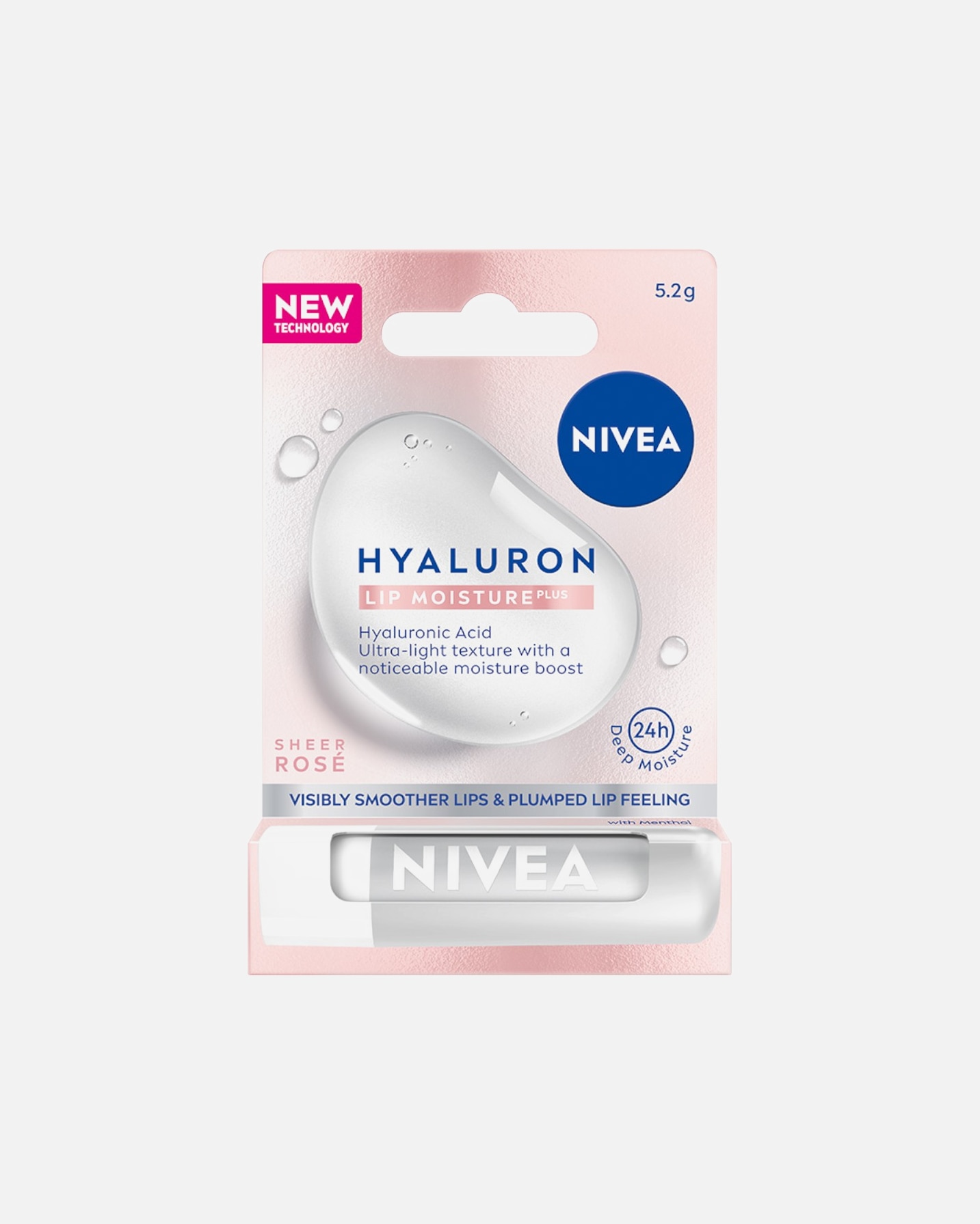 Balsam do ust dla Unisex NIVEA Nawilżający balsam Hyaluron Lip Moisture Plus Rose 5.2 g