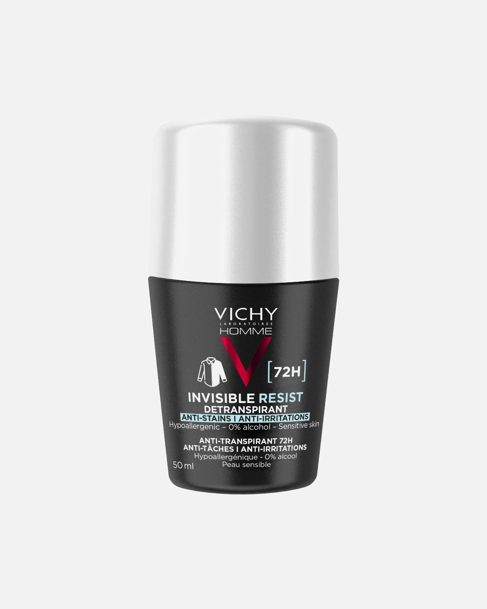 Dezodorant dla Mężczyzna Vichy Homme Roll-on 72h Anti-Spot Invisible 50 ml