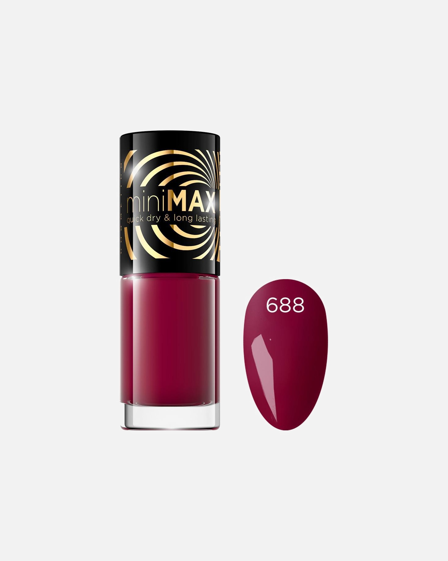 Lakier do paznokci dla Unisex Eveline Cosmetics Mini Max 688