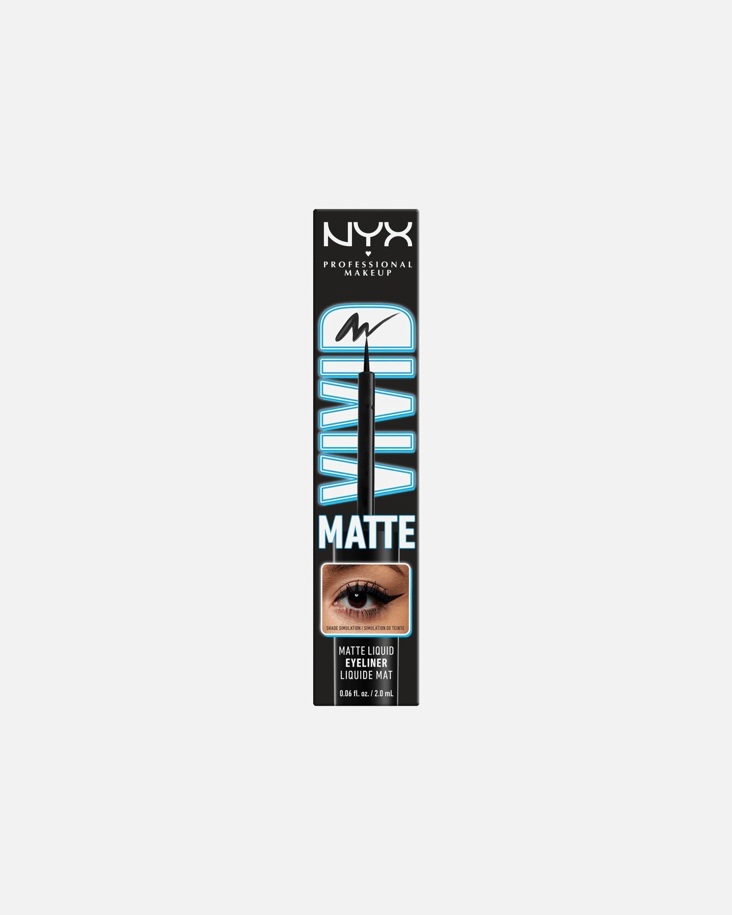 Eyeliner dla Unisex NYX Professional Makeup Vivid Matte Liquid Liner BLACK