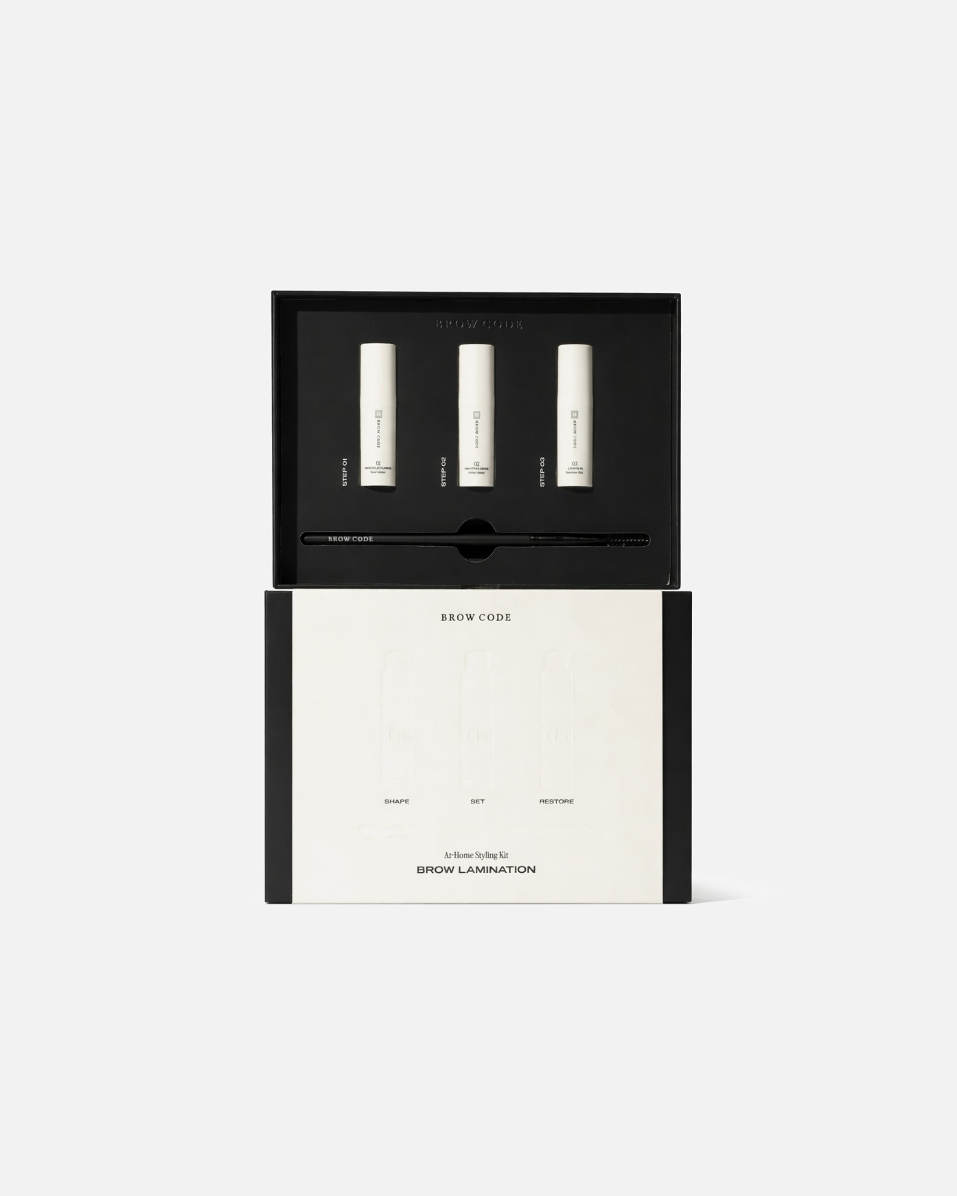 Zestaw do makijażu brwi dla Unisex Brow Code Default Brand Line Brow Lamination Kit 15 ml
