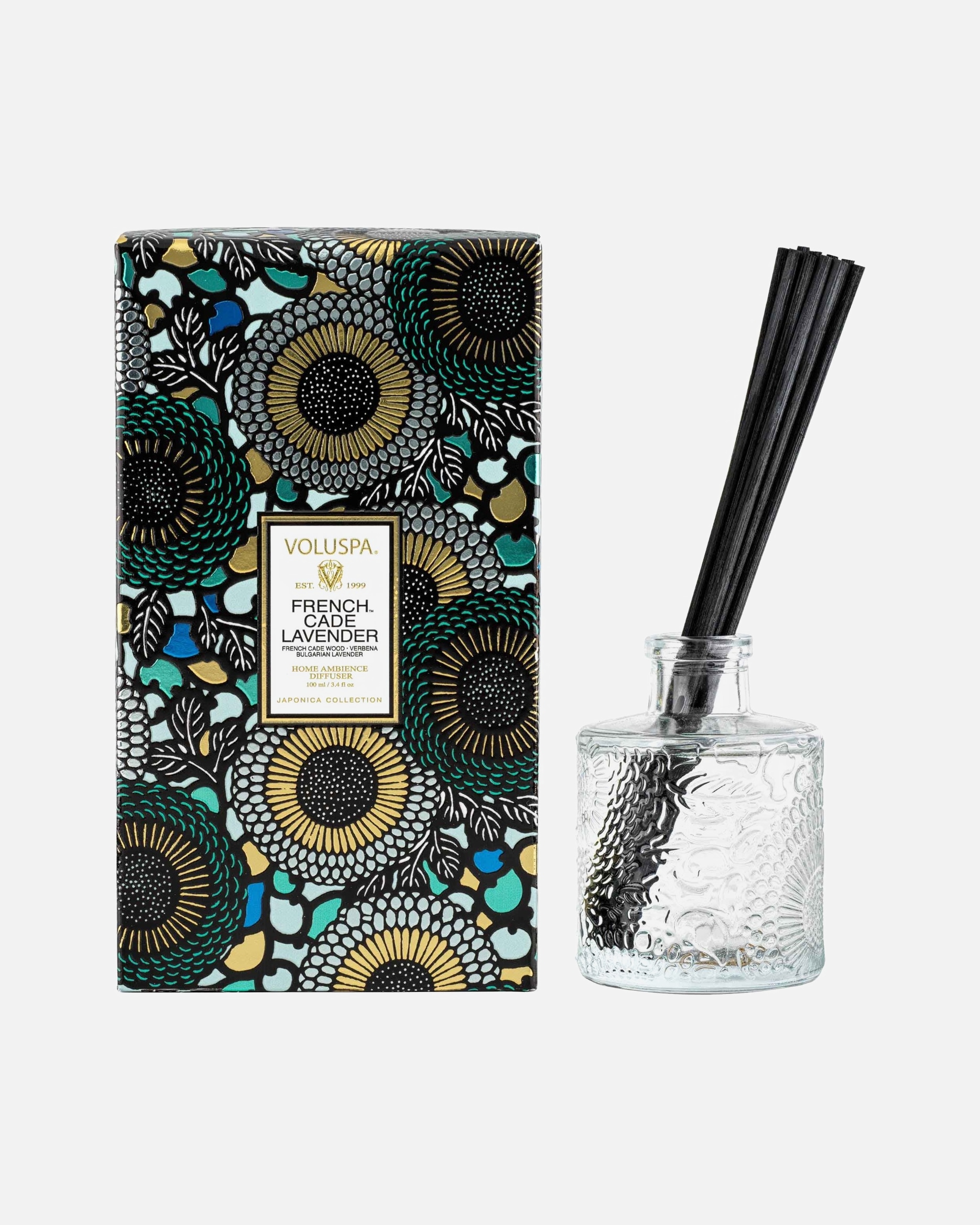 Zapach do pomieszczeń dla Unisex VOLUSPA Japonica Reed Diffuser French Cade & Lavender