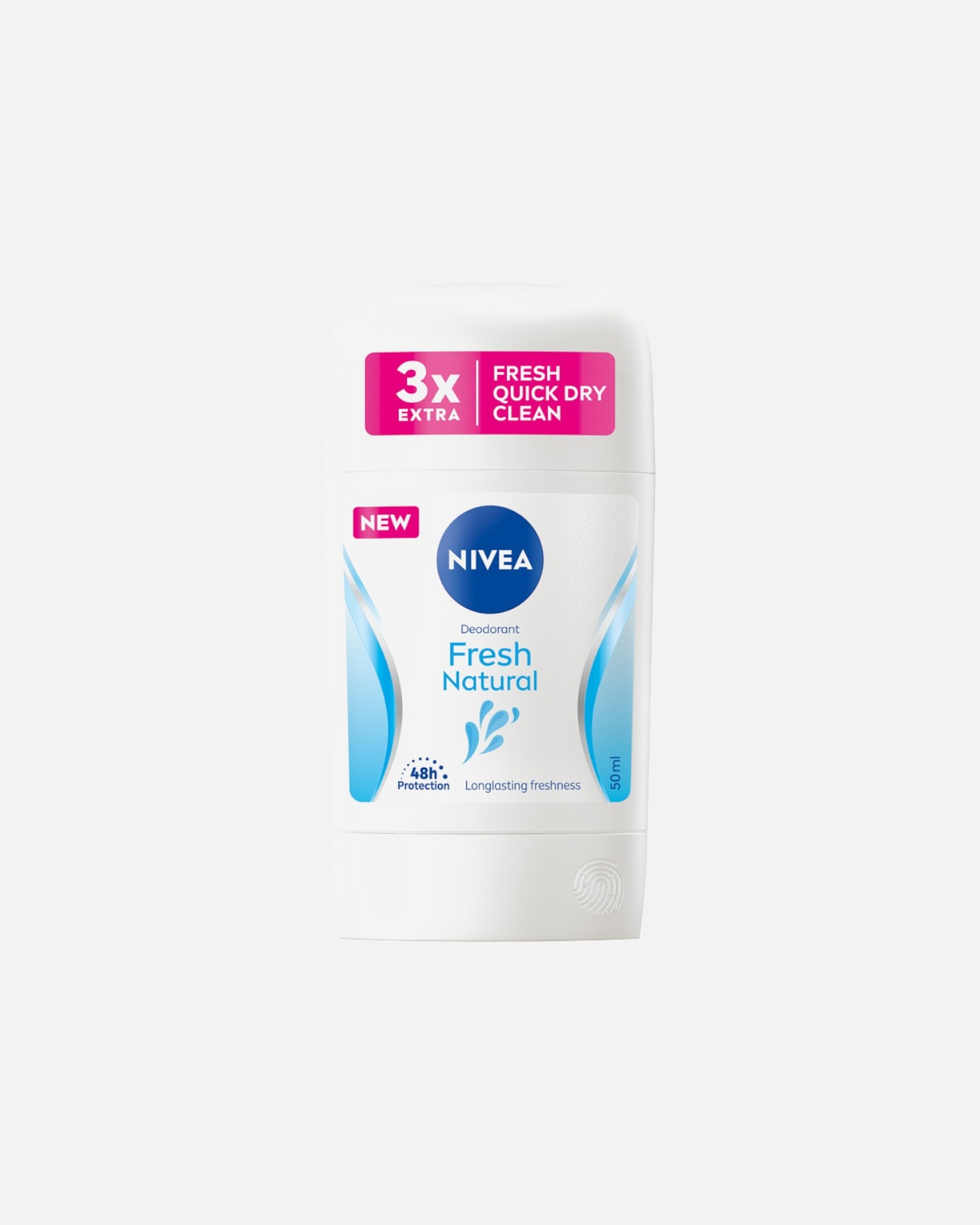 Dezodorant dla Unisex NIVEA Antyperspirant w sztyfcie Fresh Natural, 50 ml 50 ml