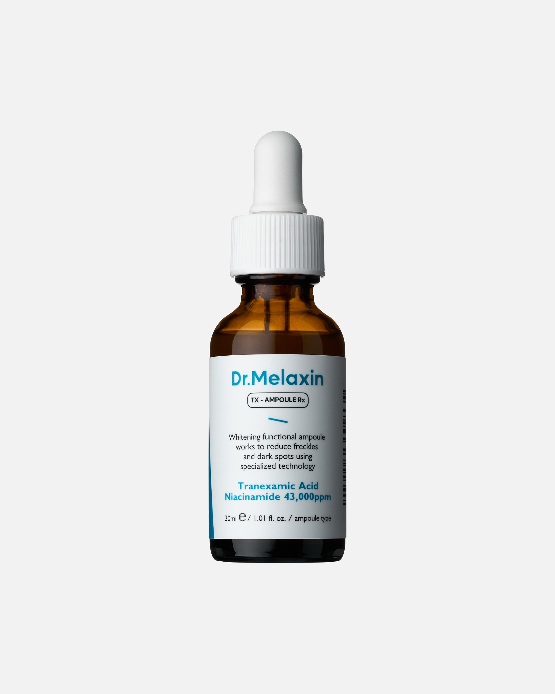 Serum w ampułkach dla Unisex DR. MELAXIN Default Brand Line TX - AMPOULE Rx - Rozjaśniające z kwasem traneksamowym 30 ml