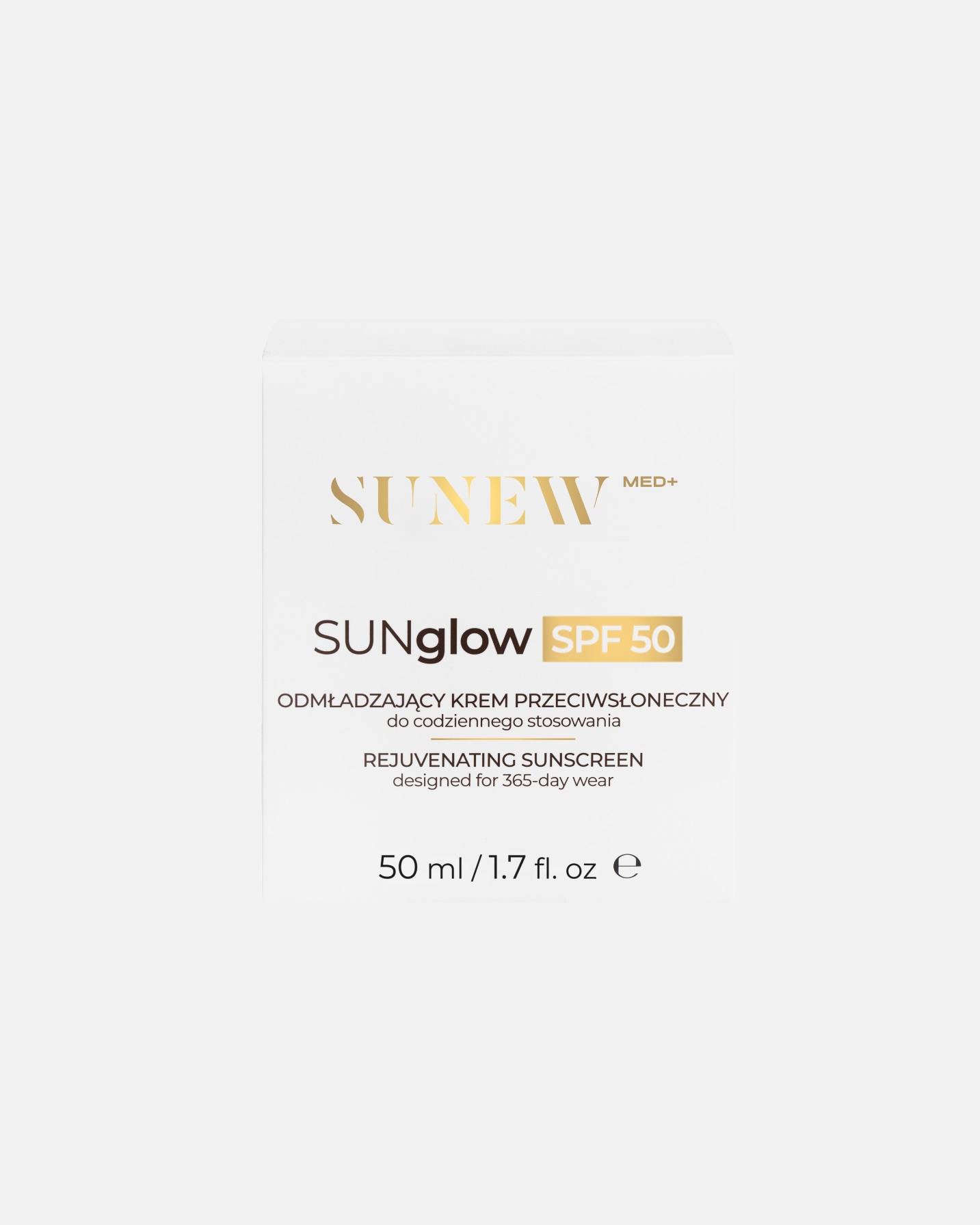 Krem przeciwsłoneczny do twarzy dla Unisex Sunewmed+ SUNglow SPF50 50 ml