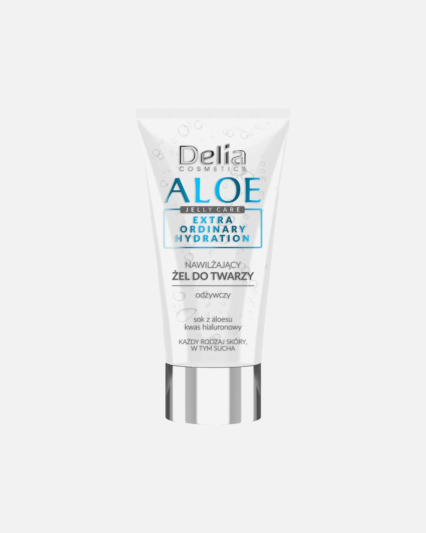 Żel do twarzy dla Unisex Delia Cosmetics Aloe Jelly Care - Nawilżający żel do twarzy