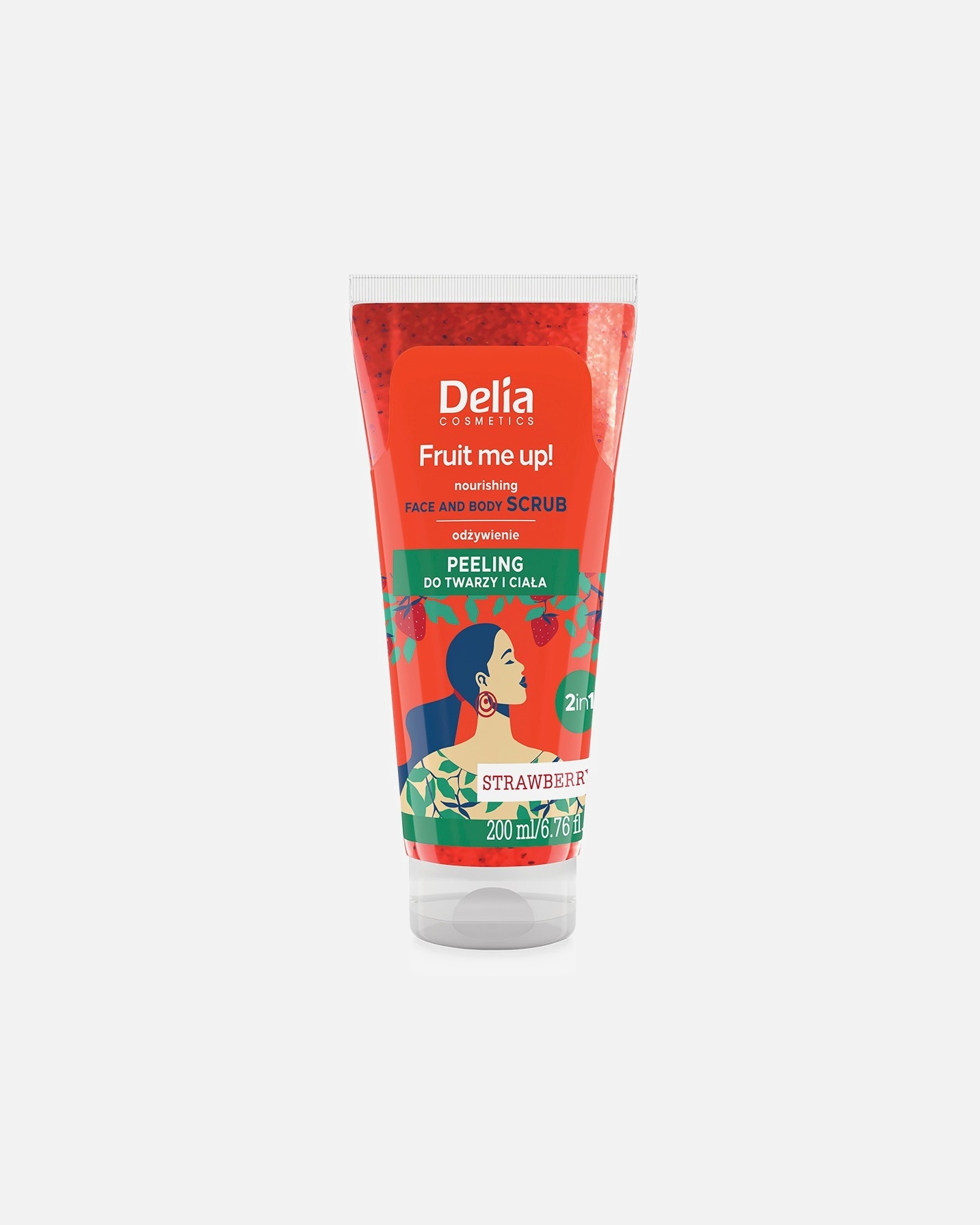 Peeling do ciała dla Unisex Delia Cosmetics PEELING TRUSKAWKA 200 ML 200 ml
