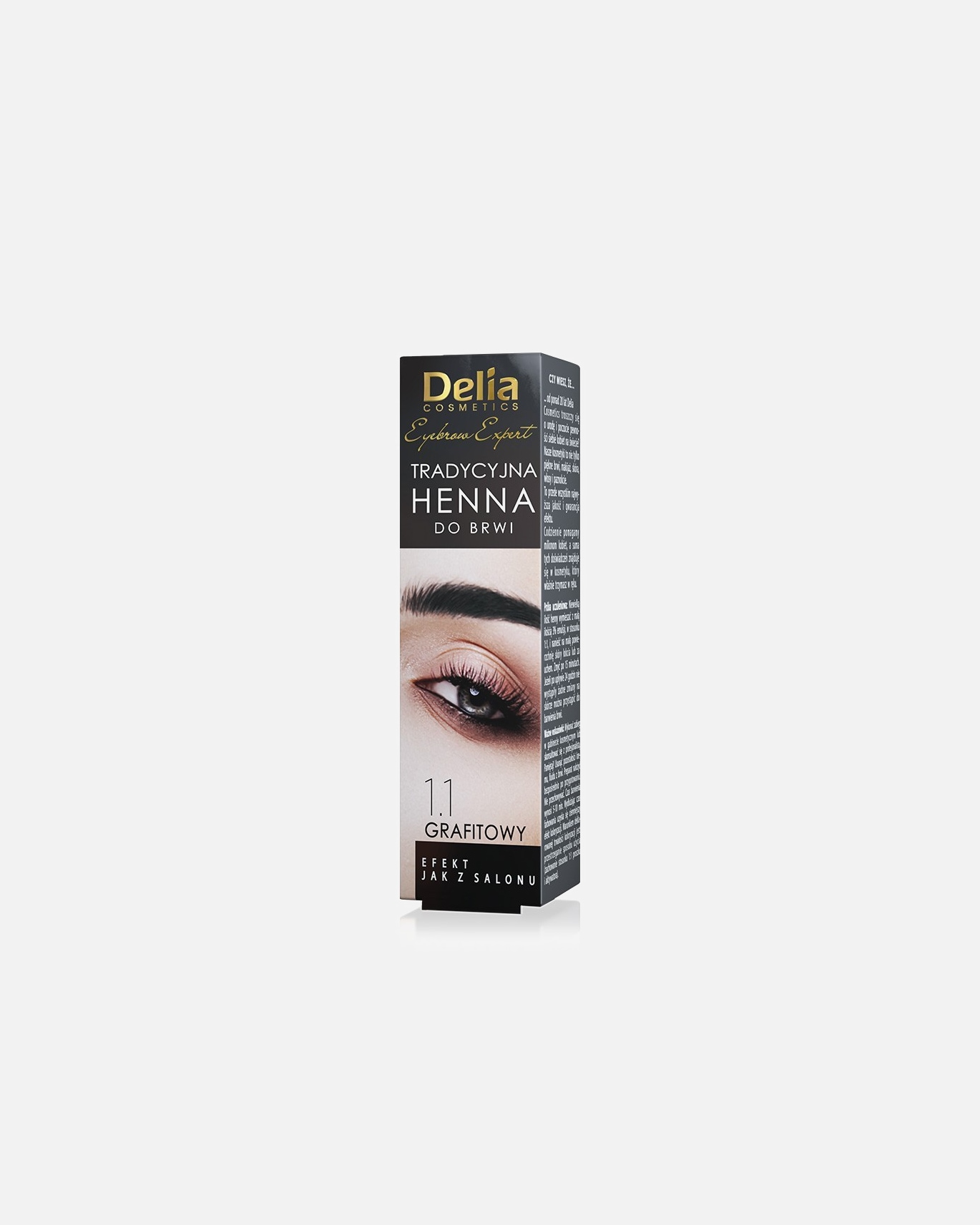 Puder do brwi dla Unisex Delia Cosmetics HENNA TRADYCYJNA do brwi Grafit