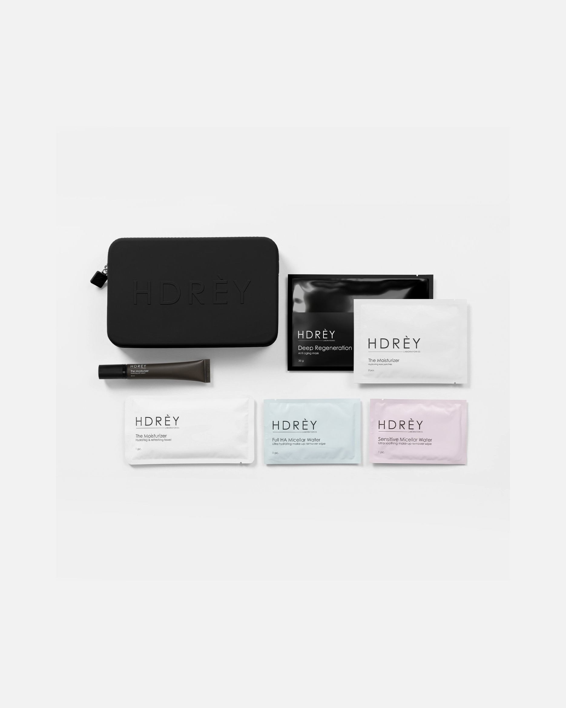 Zestaw do pielęgnacji ciała dla Unisex HDREY Default Brand Line TRAVEL SET Black 1 szt.