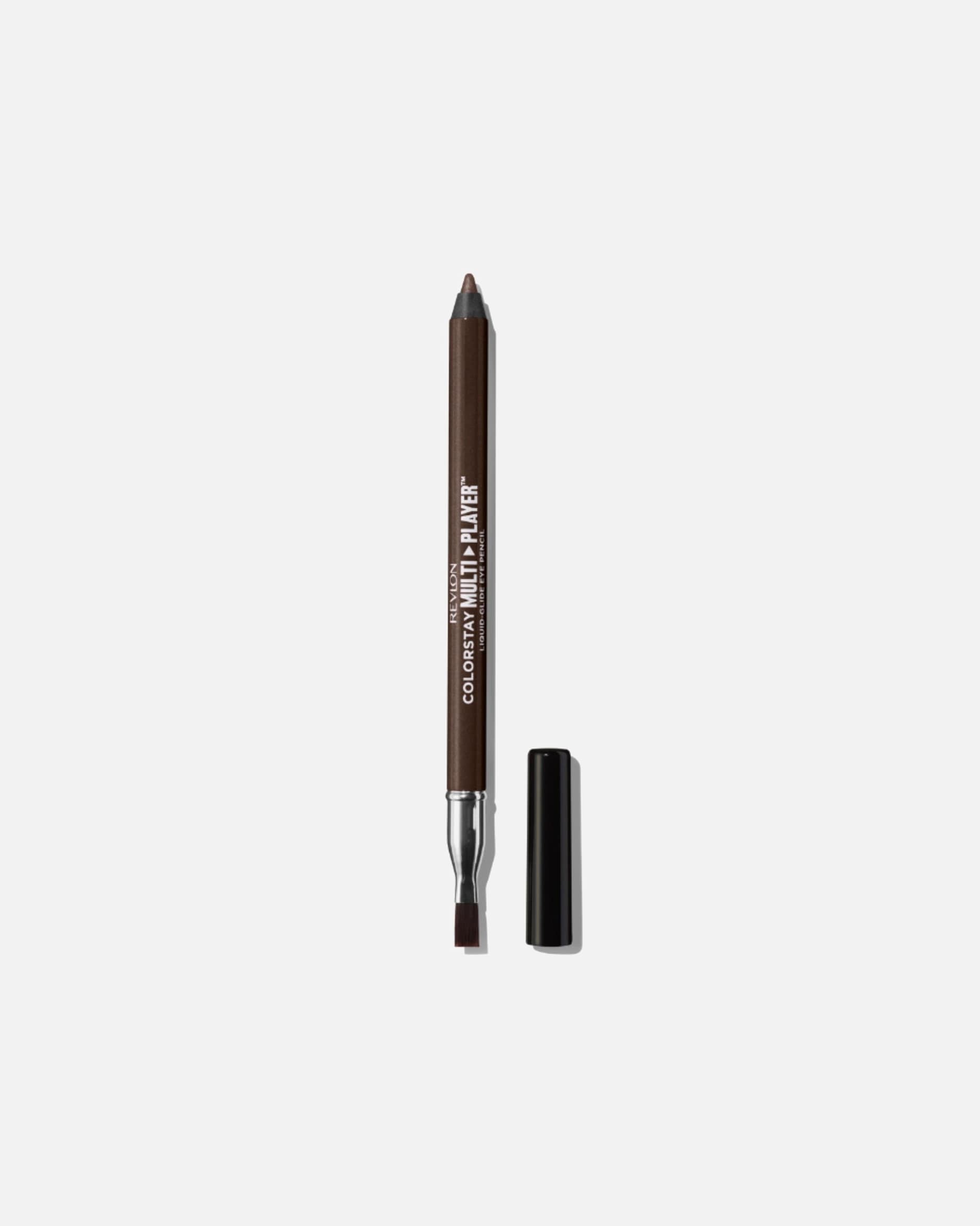 Eyeliner dla Unisex Revlon ColorStay™ Revlon ColorStay Multiplayer Liquid-Glide Eye Pencil, uniwersalna kredka do oczu ze zintegrowanym pędzelkiem do blendowania, wodoodporna, 405 Fortress 0.9 g