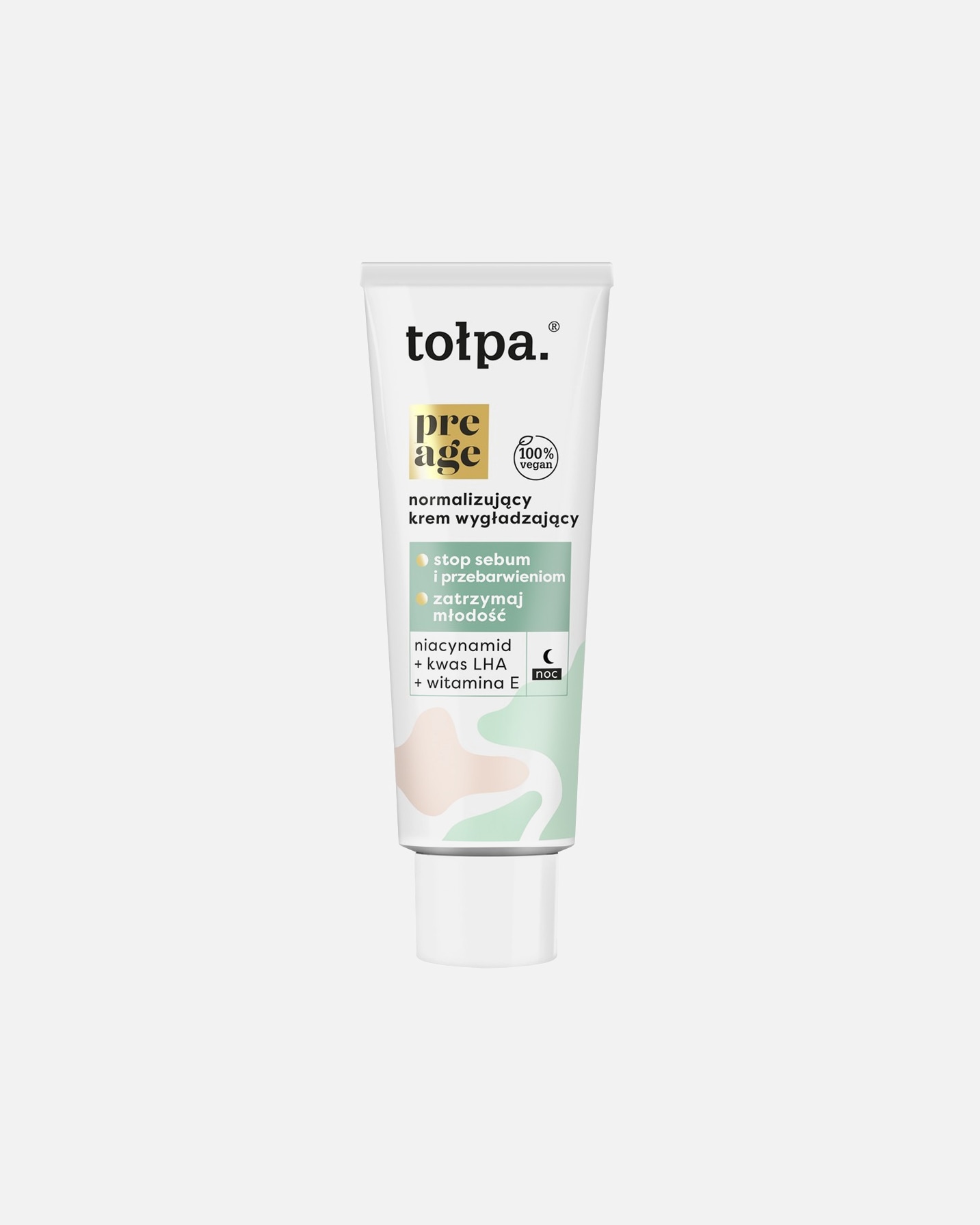 Krem do twarzy dla Unisex Tołpa pre age normalizujący krem wygładzający NOC 40 ml